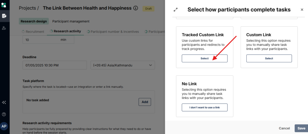 Tracked Customer Link