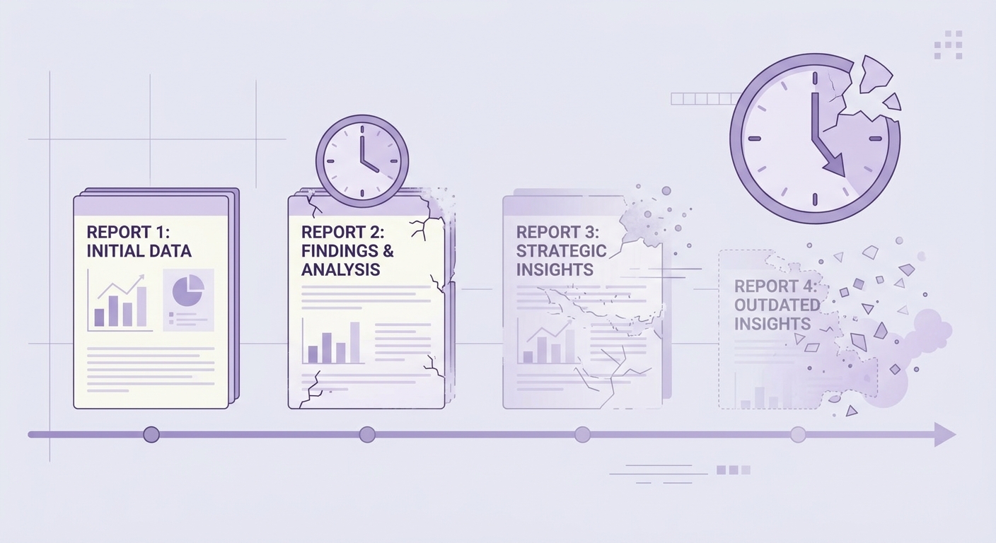 The Insight Decay Problem: Why Research Findings Lose Value Faster Than You Think