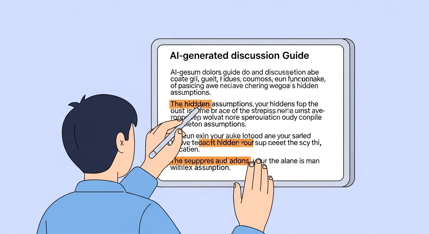 The Priming Contamination Problem in AI-Generated Discussion Guides: Why LLM-Authored Questions Embed Assumptions Participants Cannot Detect