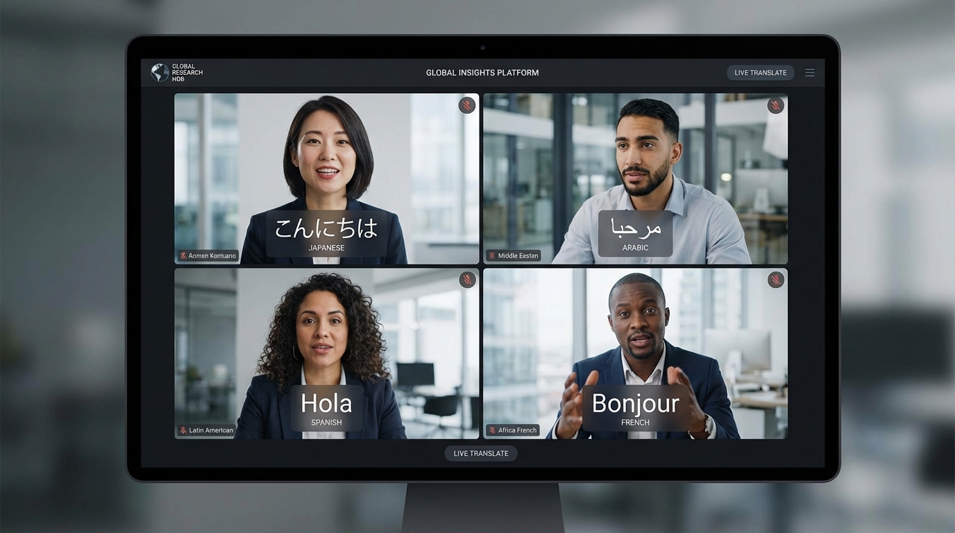 Global video calls with diverse participants